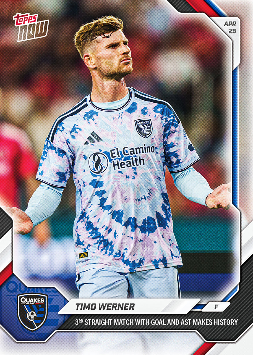 Timo Werner - 2026 MLS Topps NOW - Card 32 - PR: 221