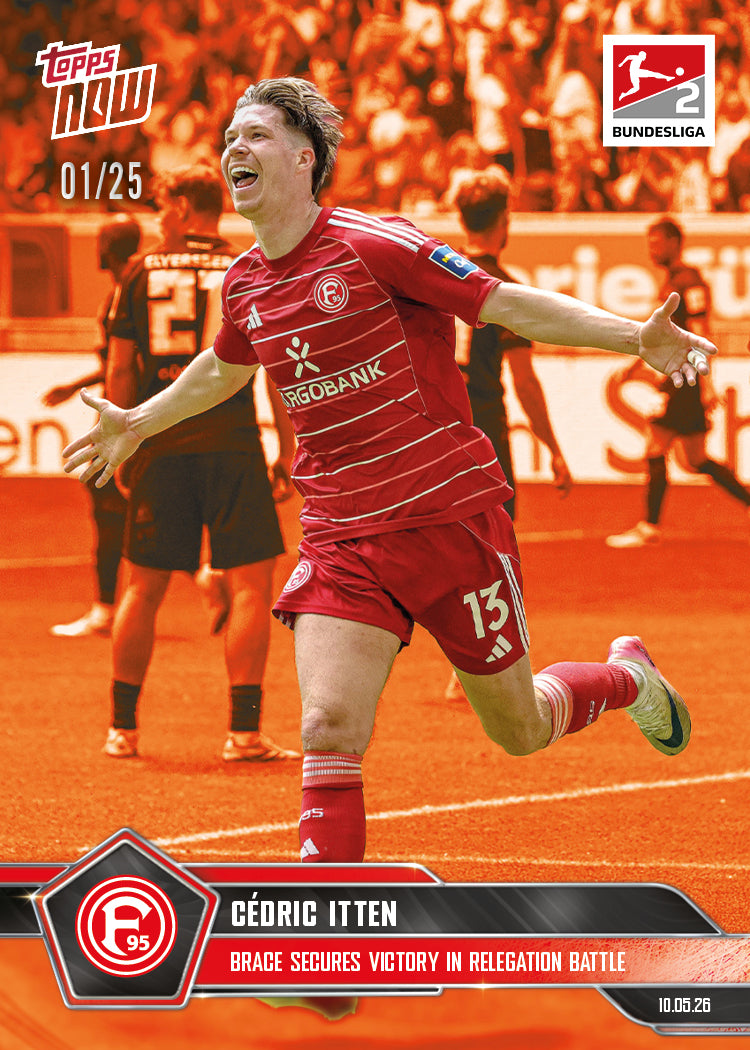 Cedric Itten - 2025-26 Bundesliga Topps NOW - Card 192 - PR: 179 - Image 5