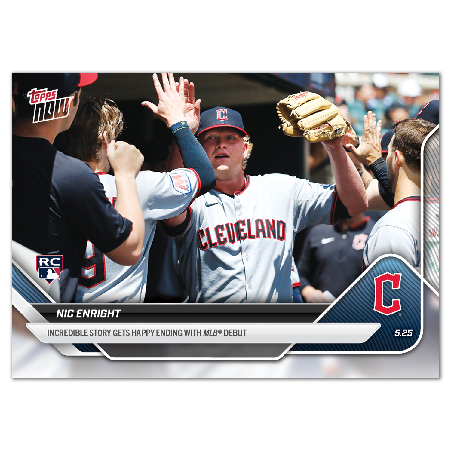 Nic Enright - 2025 MLB Topps NOW - Card 216 - PR: 529