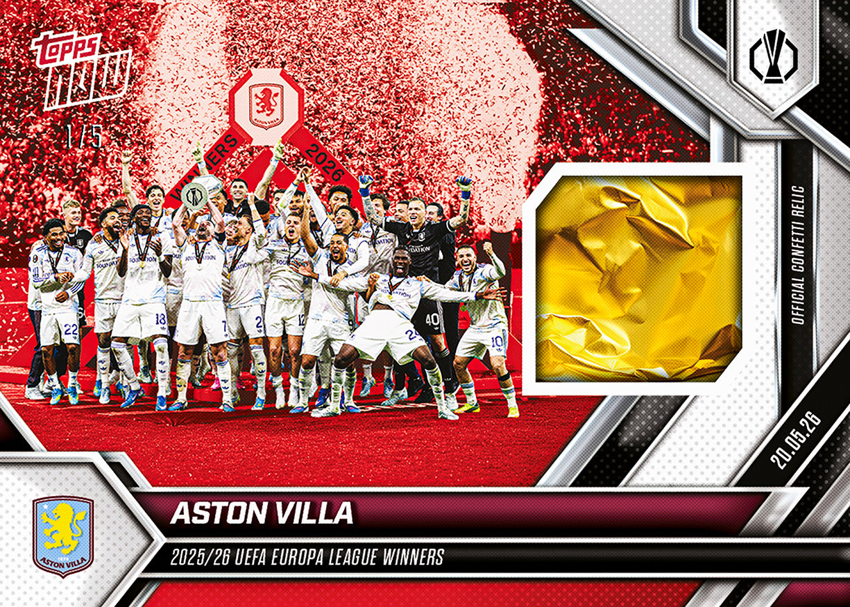 Aston Villa - 2025-26 UEL Topps NOW - Card 31 - PR: 1724 - Image 3