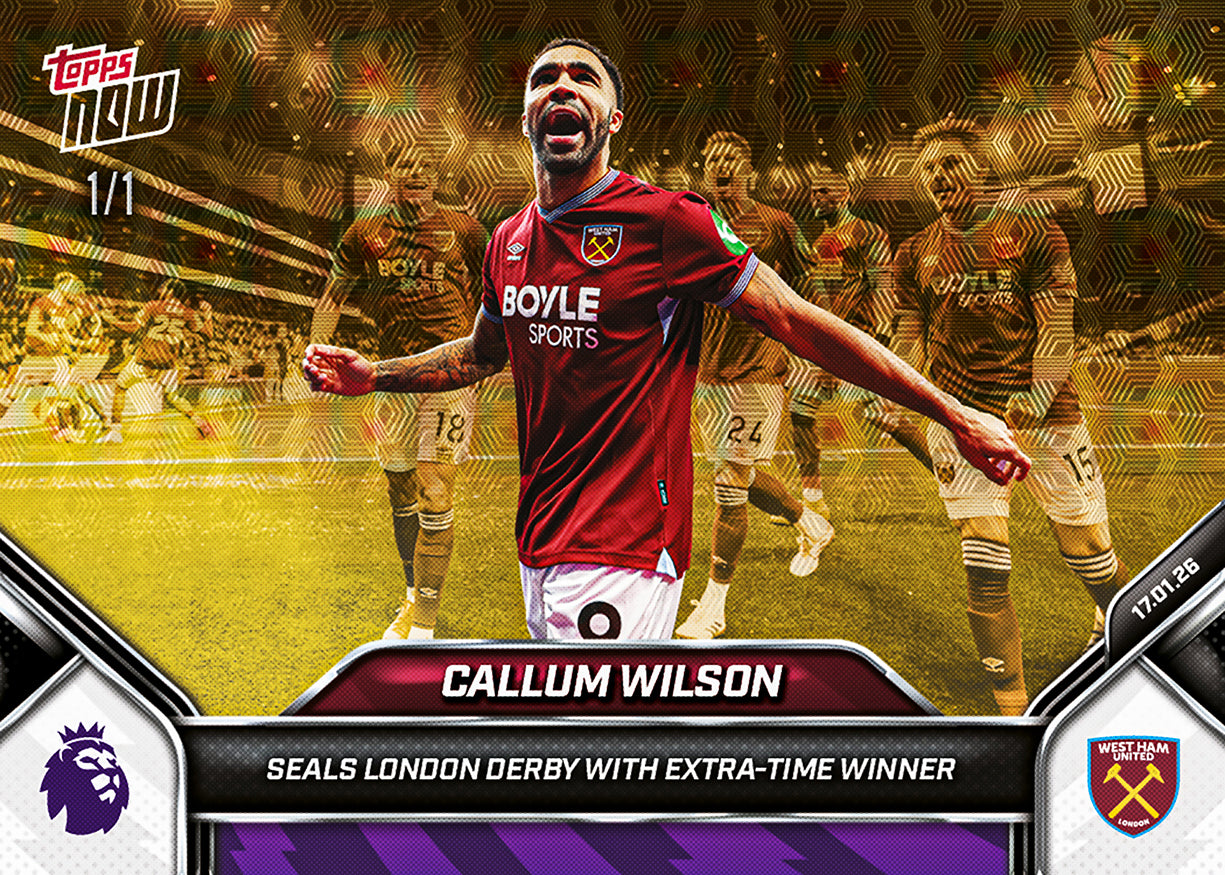 Callum Wilson - 2025-26 Premier League Topps NOW - Card 110 - PR: 192 - Image 2