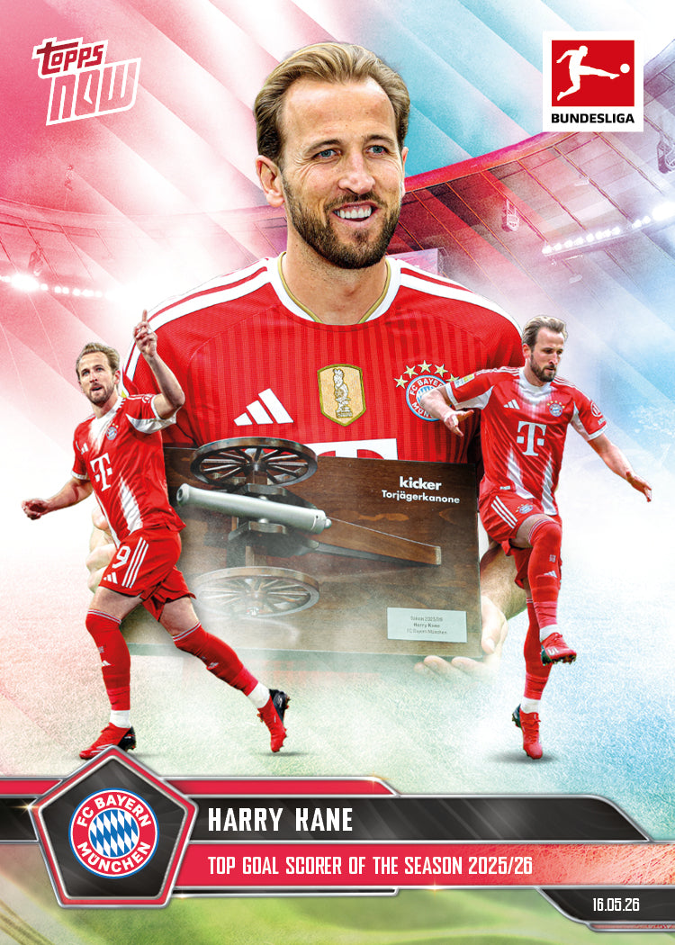 Harry Kane - 2025-26 Bundesliga Topps NOW - Card 194 - PR: 3247