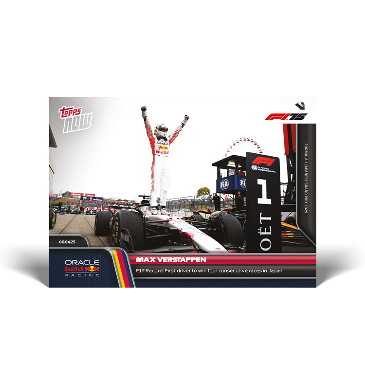 Max Verstappen - 2025 Formula 1 Topps NOW Card 25 - PR: 3122