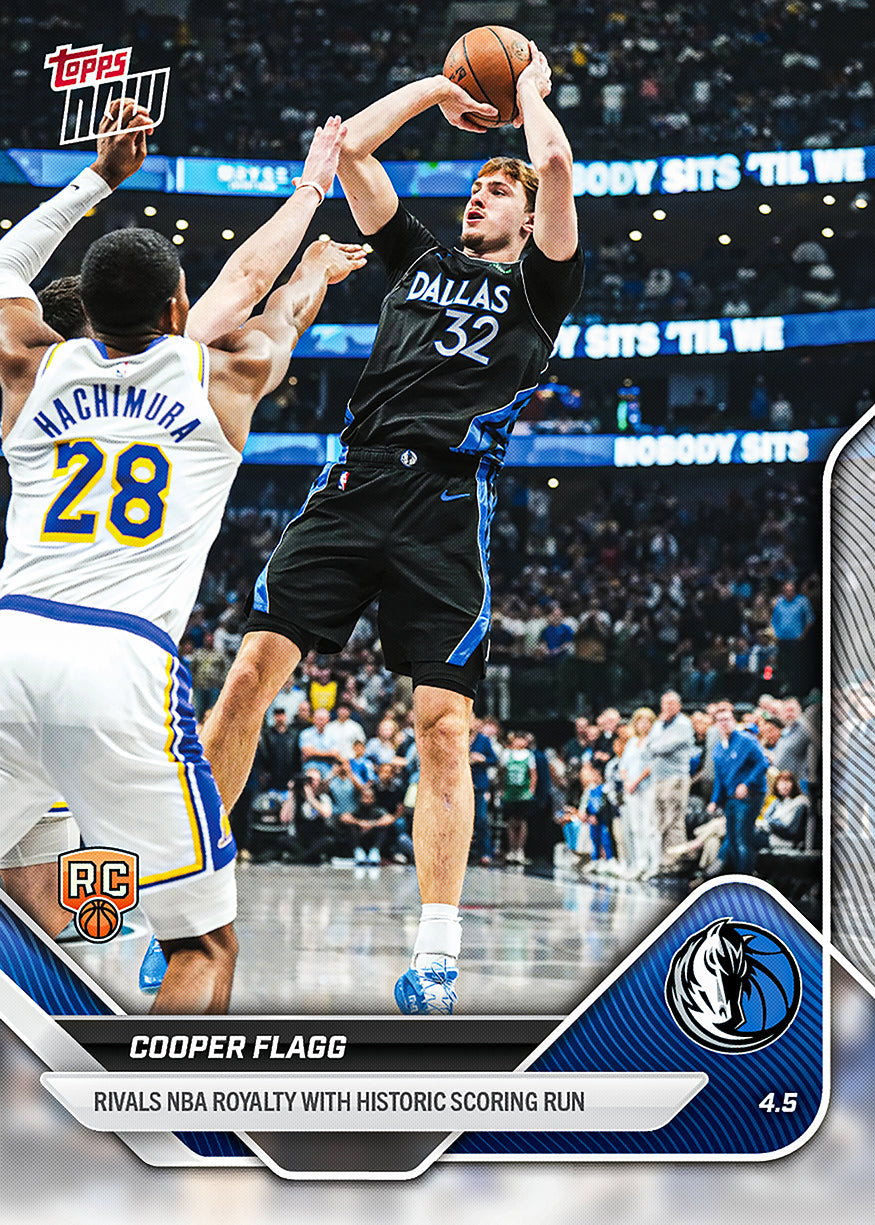 Cooper Flagg - 2025-26 NBA Topps NOW - Card 242 - PR: 13890