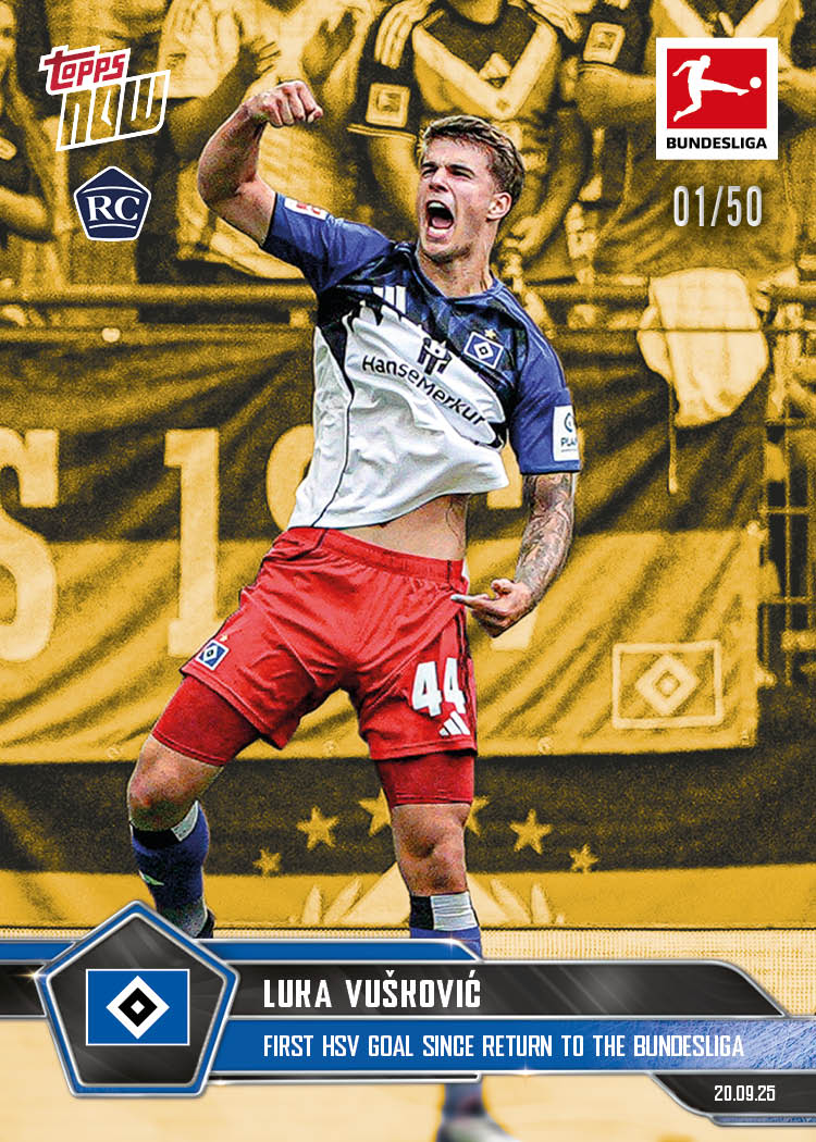 Luka Vušković - 2025-26 Bundesliga Topps NOW - Card 24 - PR: 1885 - Image 6