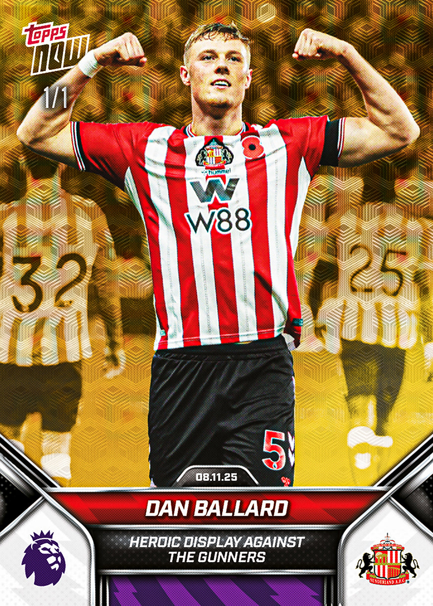 Dan Ballard - 2025-26 Premier League Topps NOW - Card 52 - PR: 639 - Image 2
