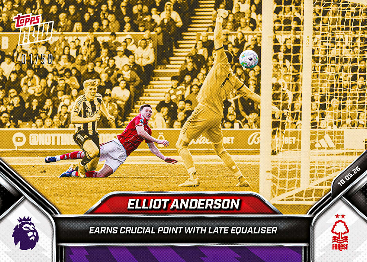 Elliot Anderson - 2025-26 Premier League Topps NOW - Card 192 - PR: 255 - Image 6