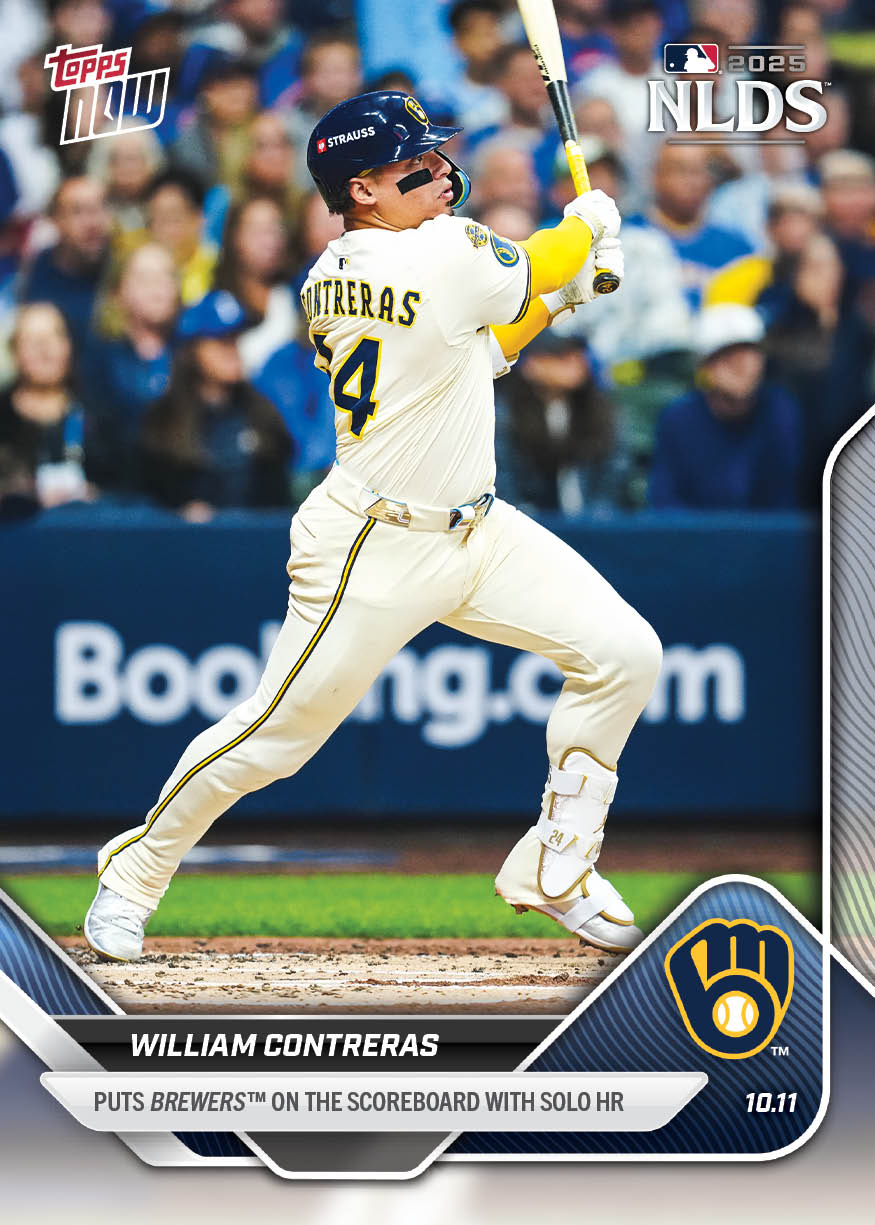 William Contreras - 2025 MLB Topps NOW - Card 855 - PR: 712