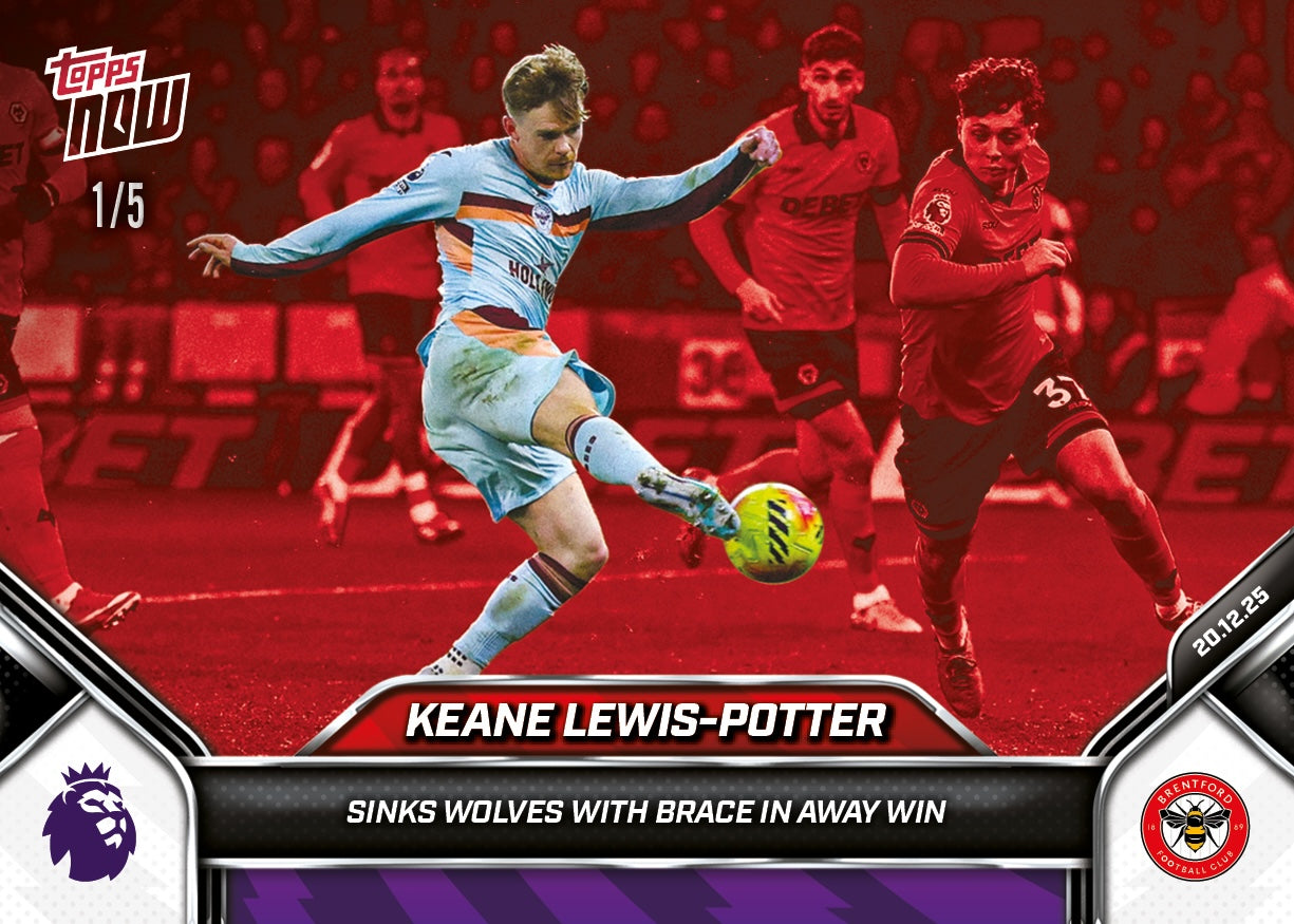 Keane Lewis-Potter - 2025-26 Premier League Topps NOW - Card 86 - PR: 149 - Image 3