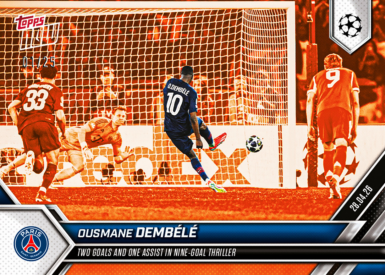 Ousmane Dembélé - 2025-26 UCL Topps NOW - Card 129 - PR: 424 - Image 5