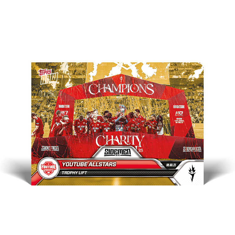 YouTube All Stars - 2025 Sidemen Charity Match Topps NOW Card 17 - PR: 192 - Image 6