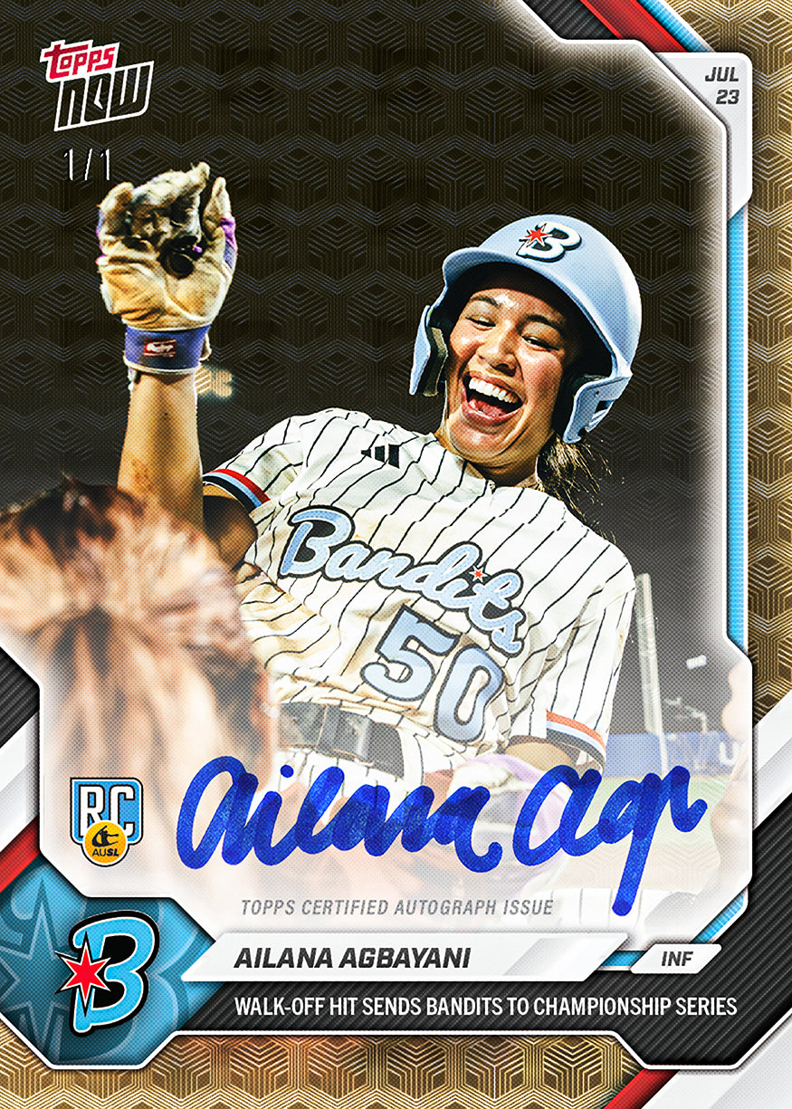 Ailana Agbayani - 2026 AUSL Topps NOW - Card 47 - PR: 1189 - Image 2