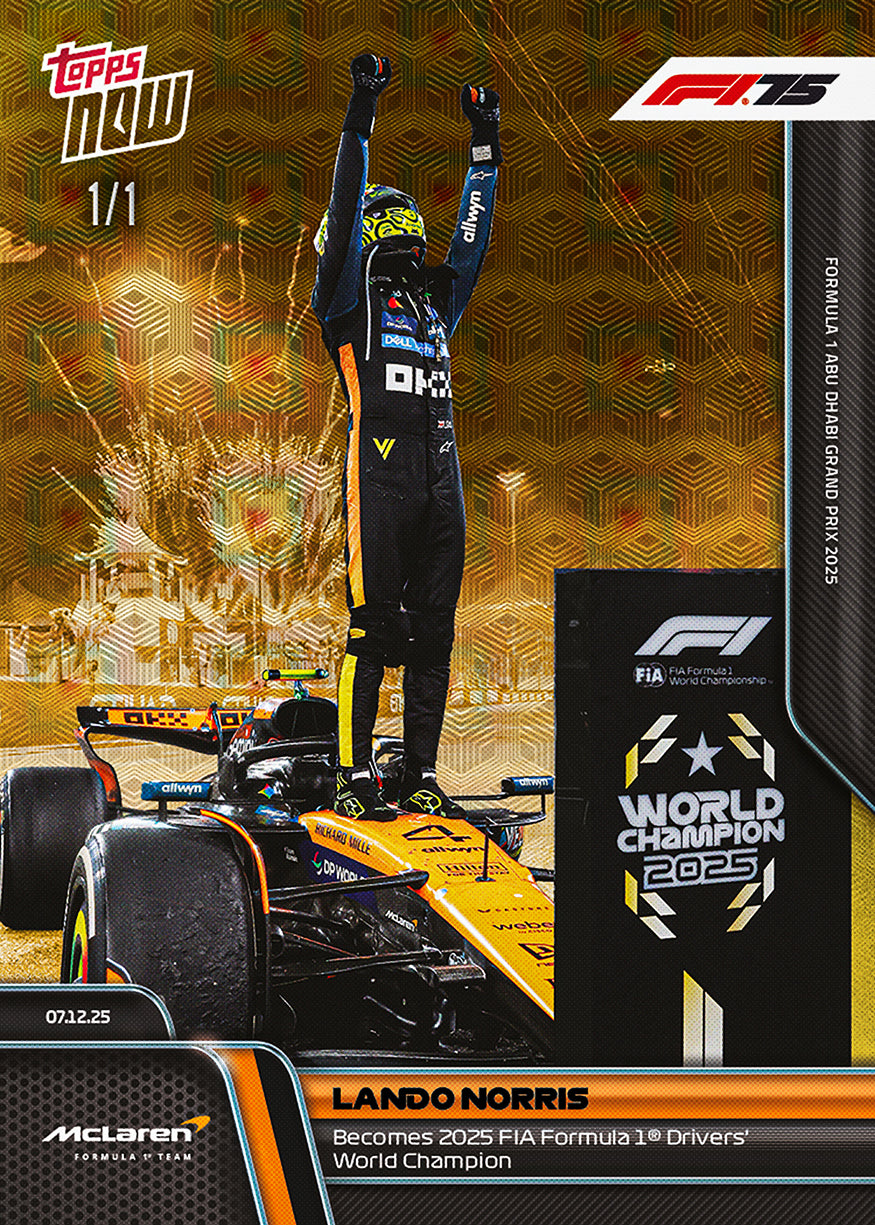 Lando Norris - 2025 Formula 1 Topps NOW - Card 86 - PR: 27624 - Image 4