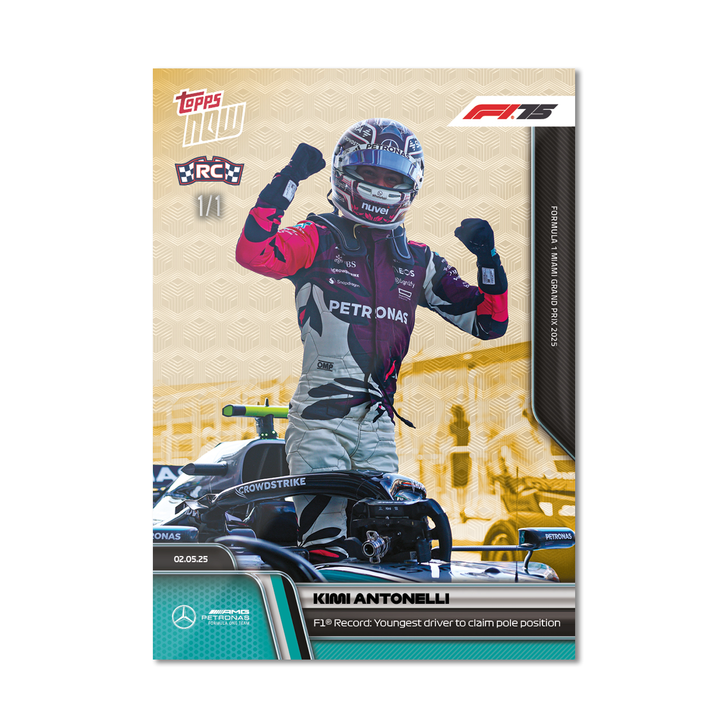 Kimi Antonelli - 2025 Formula 1 Topps NOW - Card 33 - PR: 5647 - Image 2