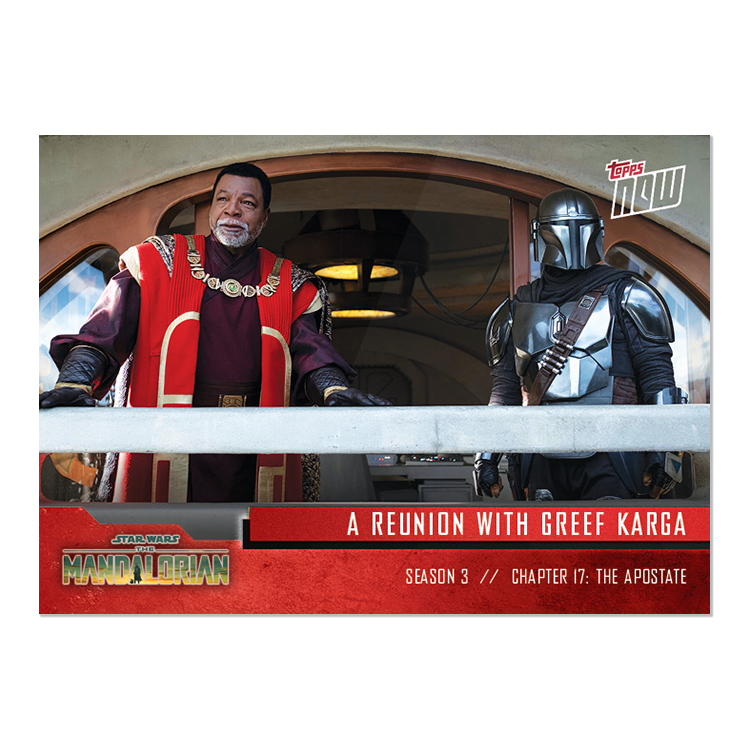 2023 TOPPS NOW Star Wars: The Mandalorian Season 3 Episode 1 - 5 Card Set - PR: 901 - Image 9