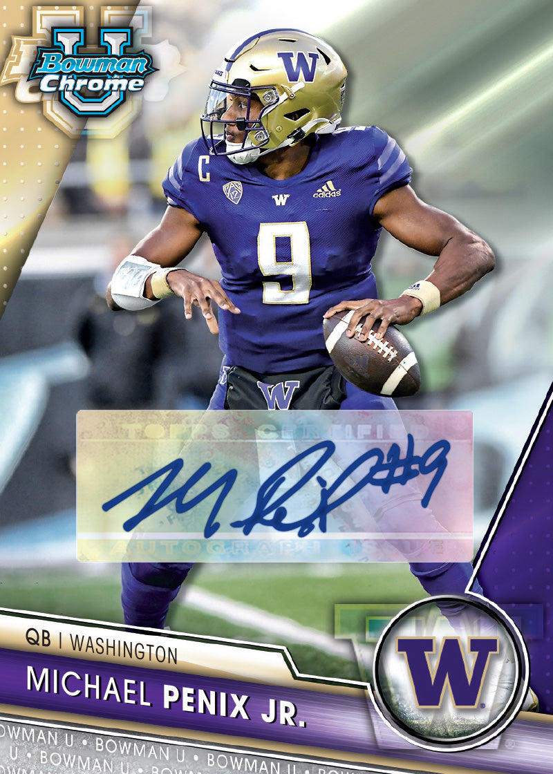 2023 Bowman University Chrome Football - Hobby Box - Image 7