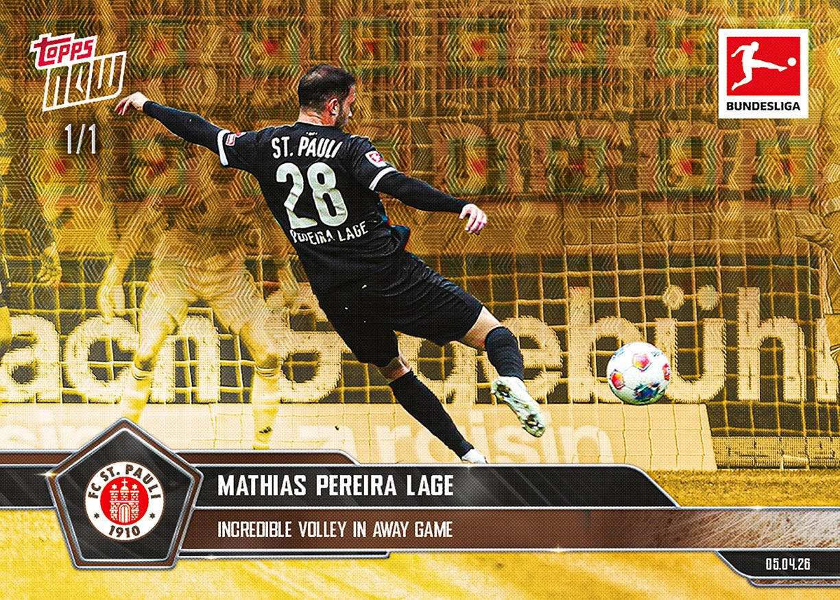 Mathias Pereira Lage - 2025-26 Bundesliga Topps NOW - Card 162 - PR: 294 - Image 2