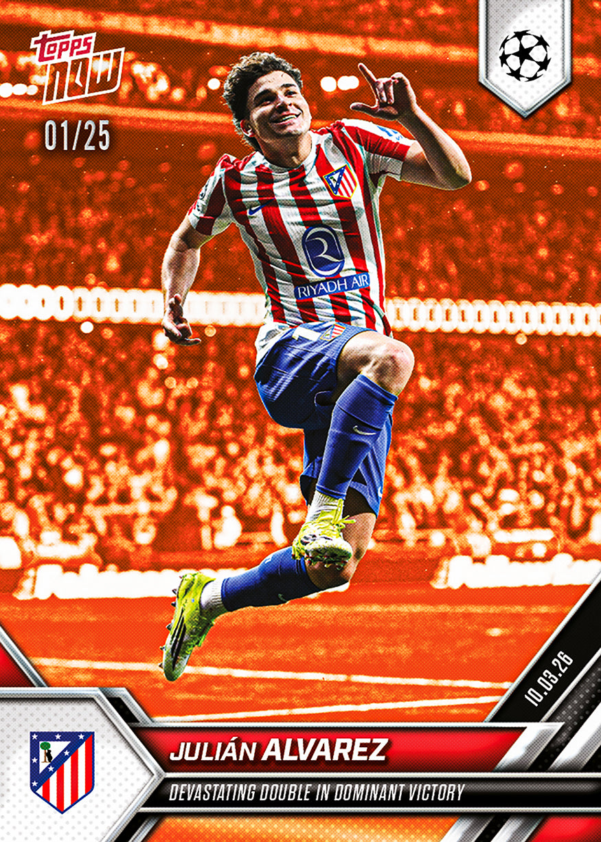 Julián Alvarez - 2025-26 UCL Topps NOW - Card 103 - PR: 696 - Image 5