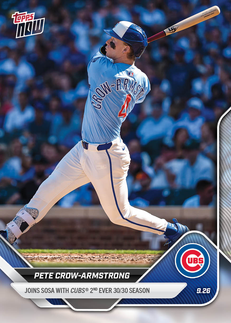 Pete Crow-Armstrong - 2025 MLB Topps NOW - Card 775 - PR: 4819