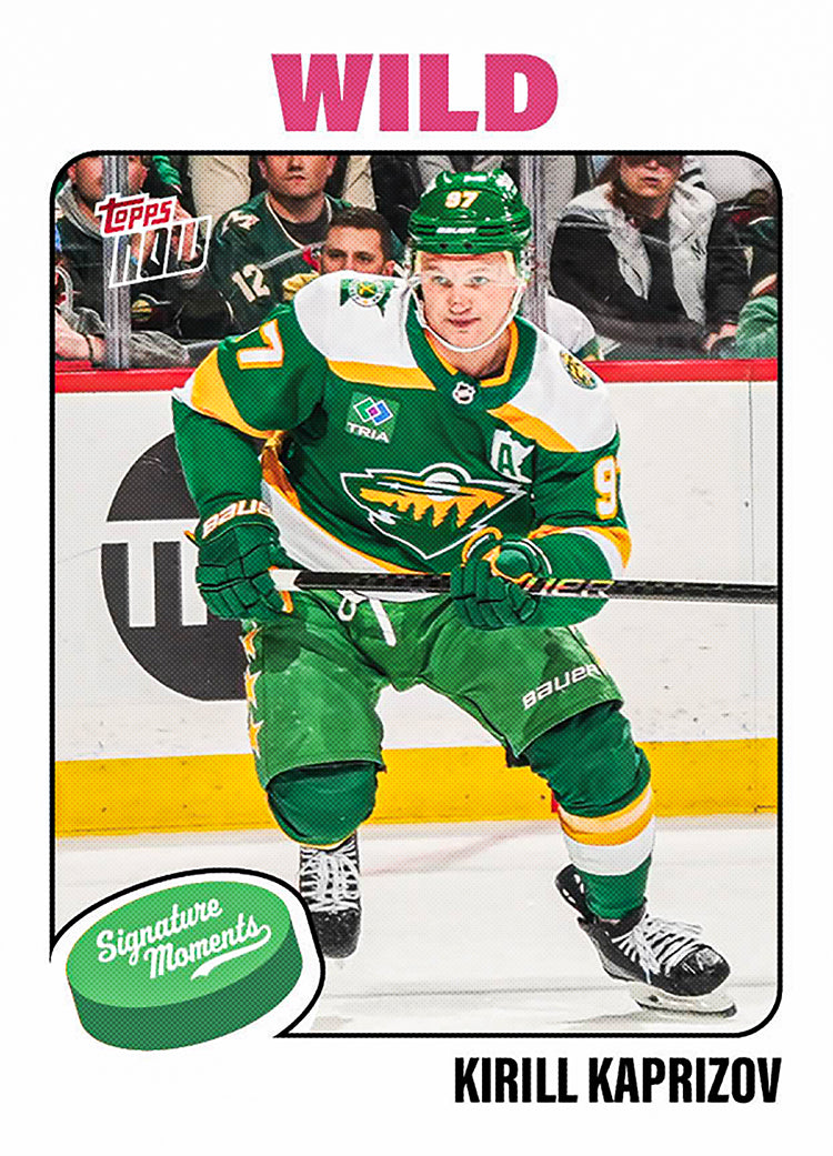 Kirill Kaprizov - 2025-26 NHL Topps NOW - Sticker # 114 Pack - PR: 470 - Image 2