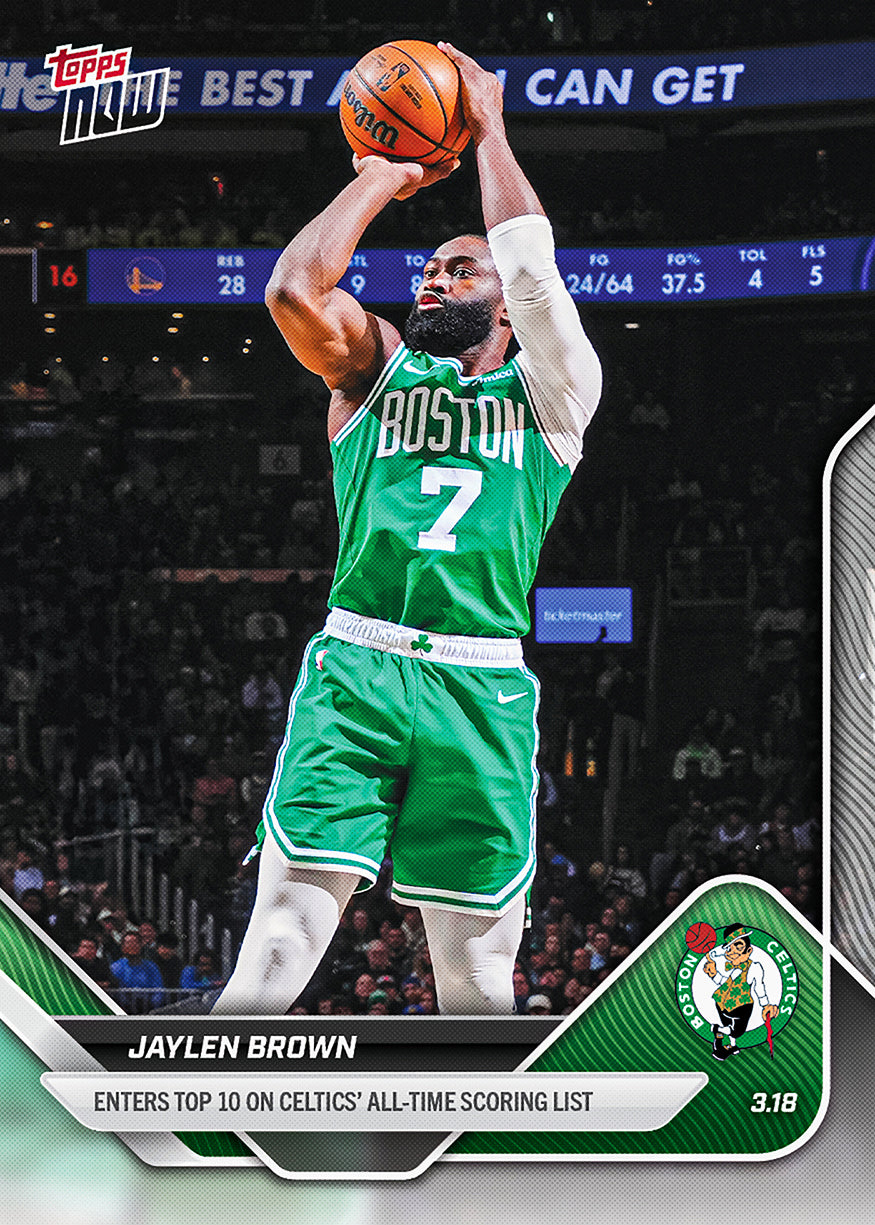 Jaylen Brown - 2025-26 NBA Topps NOW - Card 212 - PR: 846