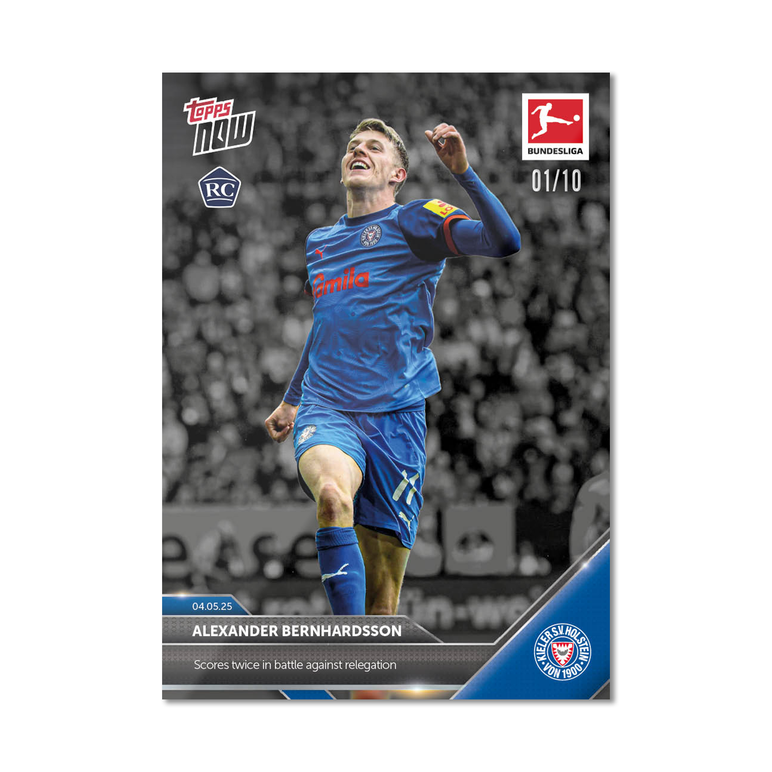 Alexander Bernhardsson - 2024-25 Bundesliga Topps NOW - Card 181 - PR: 86 - Image 4