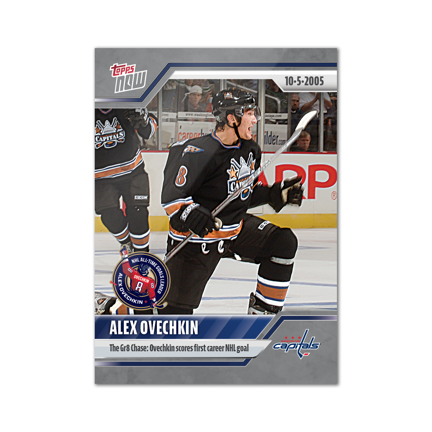 Alex Ovechkin - 2024-25 NHL Topps NOW - 895th Goal 10-Sticker Set - PR: 3925 - Image 3