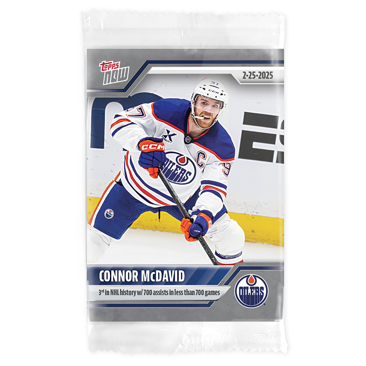 Connor McDavid - 2024-25 NHL Topps NOW - Sticker # 119 Pack - PR: 365