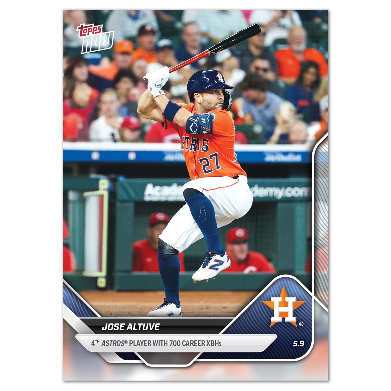 Jose Altuve - 2025 MLB Topps NOW - Card 157 - PR: 510