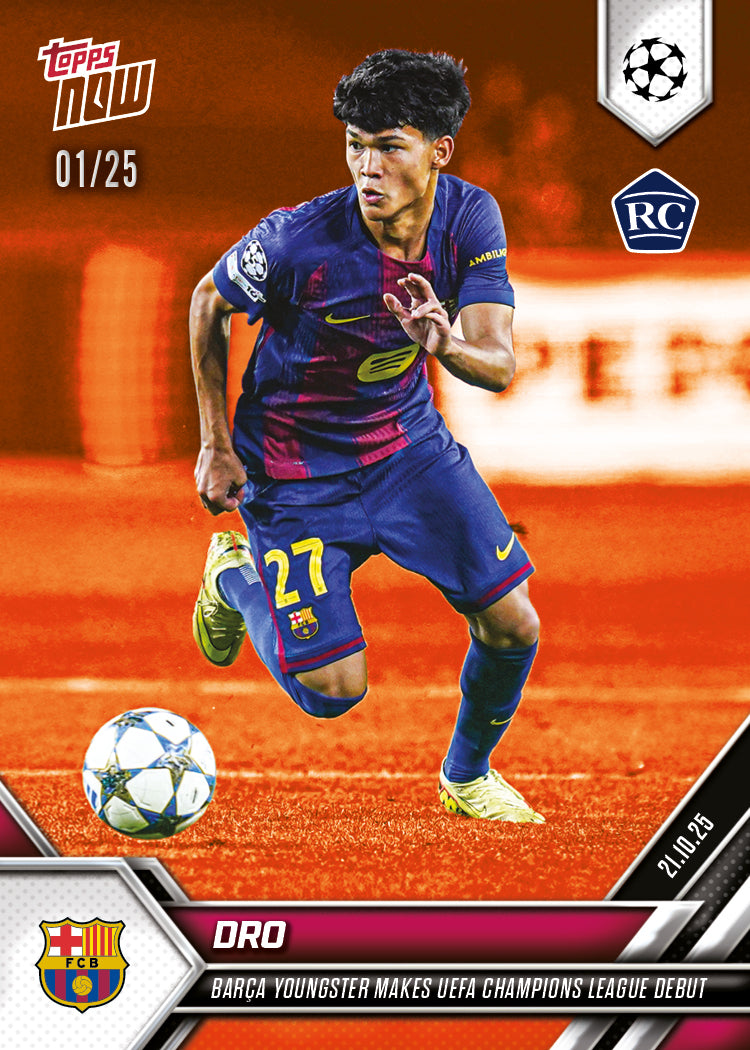 Dro - 2025-26 UCL Topps NOW - Card 31 - PR: 2889 - Image 5