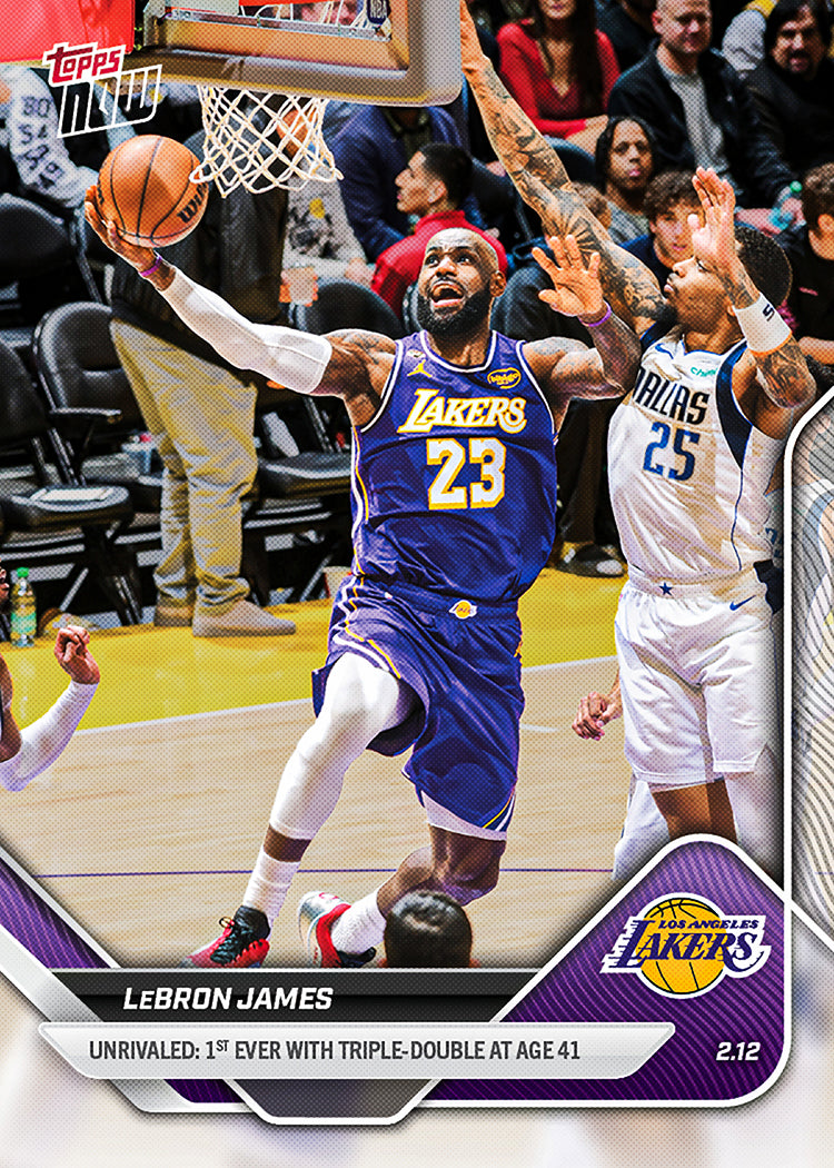 LeBron James - 2025-26 NBA Topps NOW - Card 172 - PR: 2602