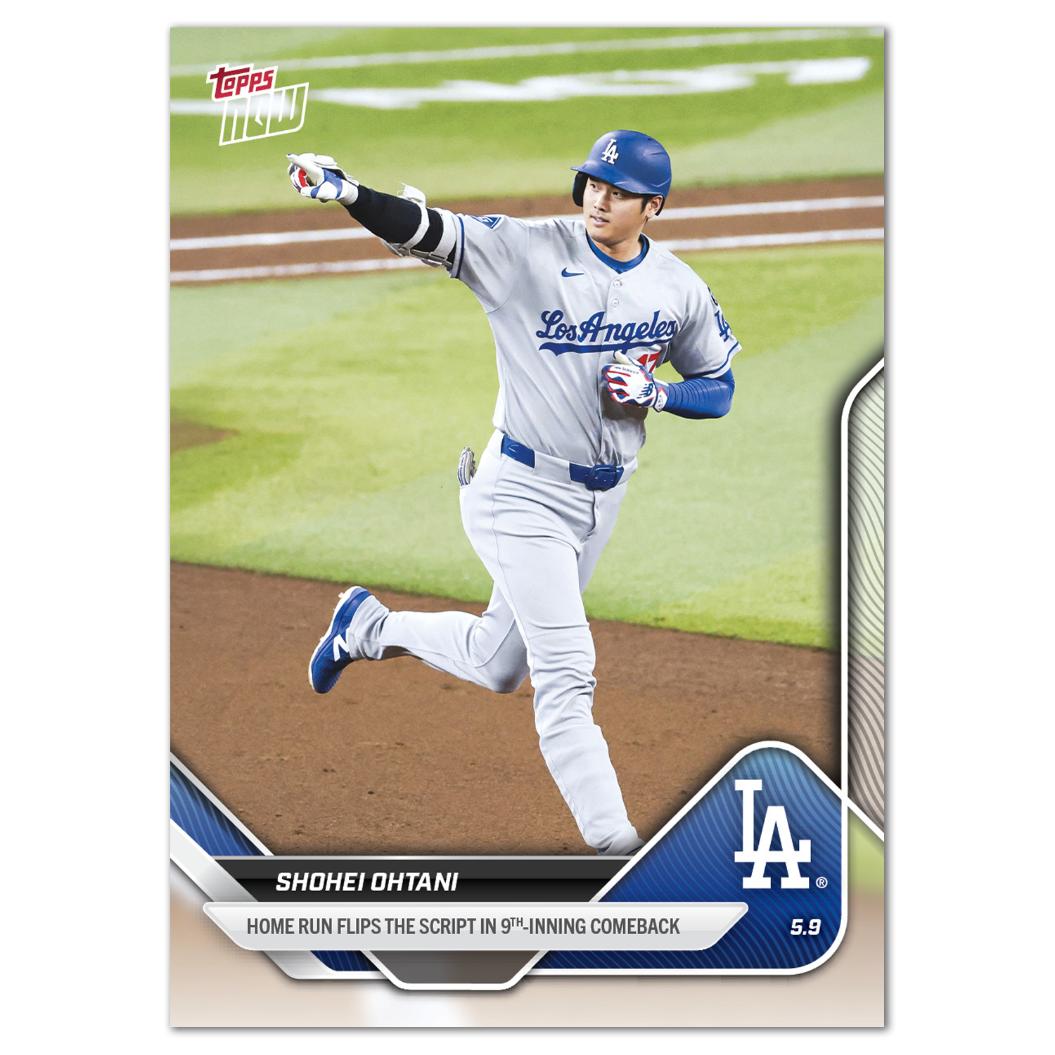 Shohei Ohtani - 2025 MLB Topps NOW - Card 160 - PR: 9182 - Image 2
