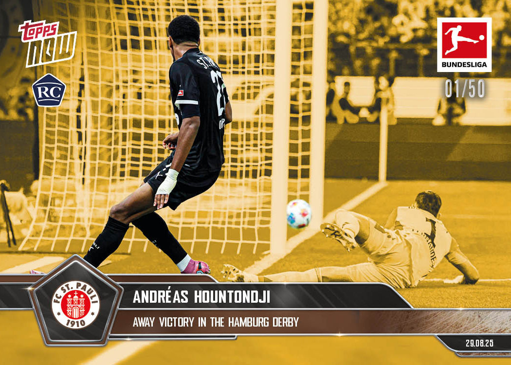 Andréas Hountondji - 2025-26 Bundesliga Topps NOW - Card 11 - PR: 367 - Image 6