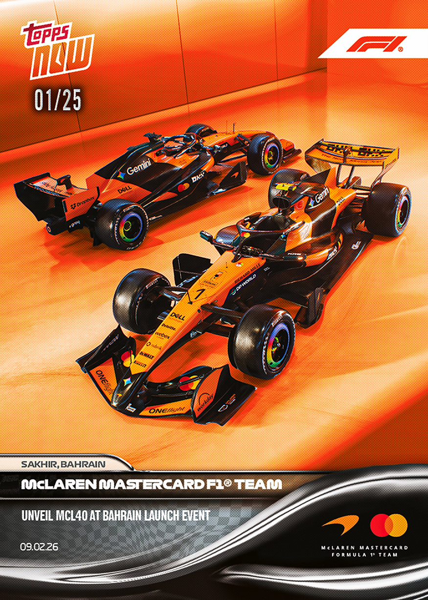 McLaren Mastercard F1 Team - 2026 Formula 1 Topps NOW - Card 9 - PR: 3753 - Image 6