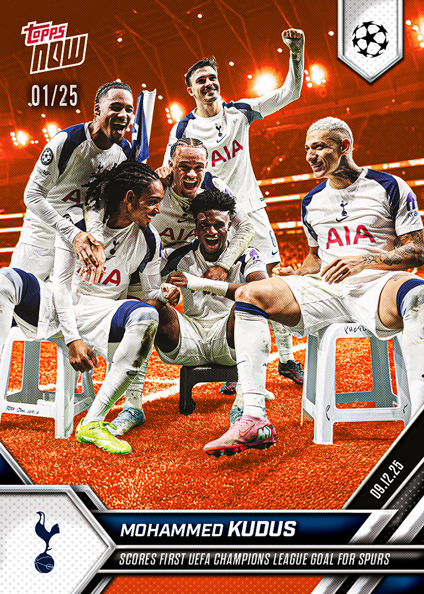 Mohammed Kudus - 2025-26 UCL Topps NOW - Card 63 - PR: 581 - Image 5