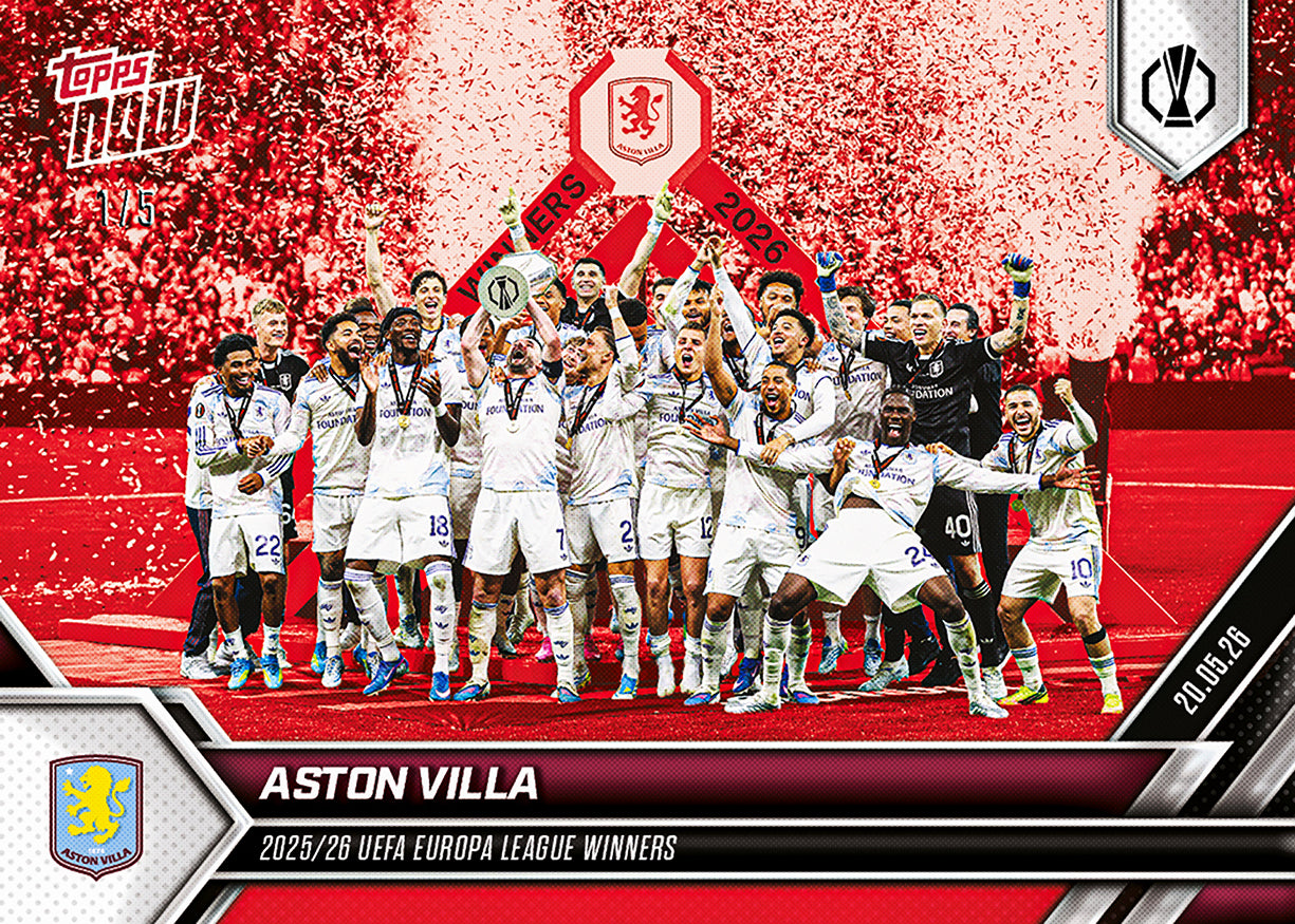 Aston Villa - 2025-26 UEL Topps NOW - Card 31 - PR: 1724 - Image 5
