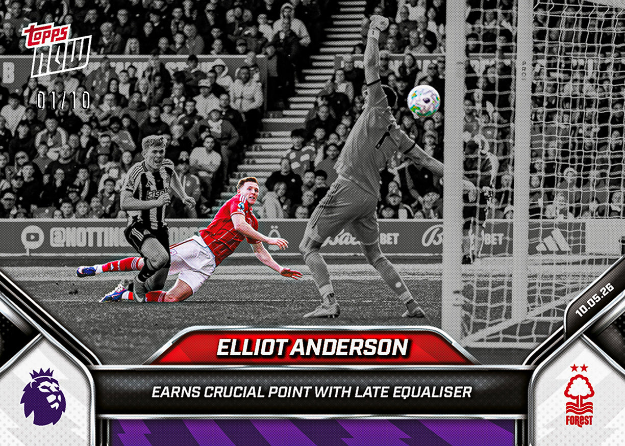 Elliot Anderson - 2025-26 Premier League Topps NOW - Card 192 - PR: 255 - Image 4