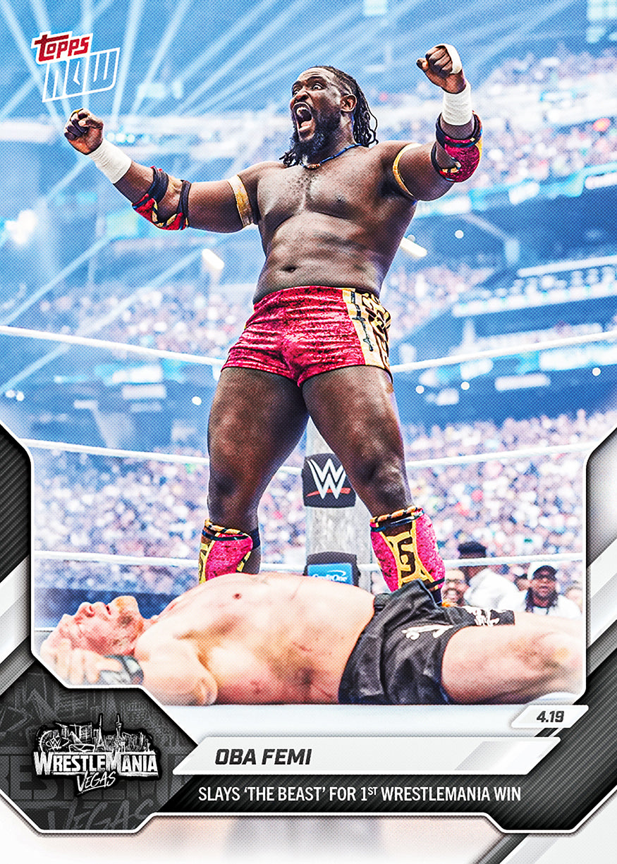 Oba Femi - 2026 WWE Topps NOW - Card 44 - PR: 5028