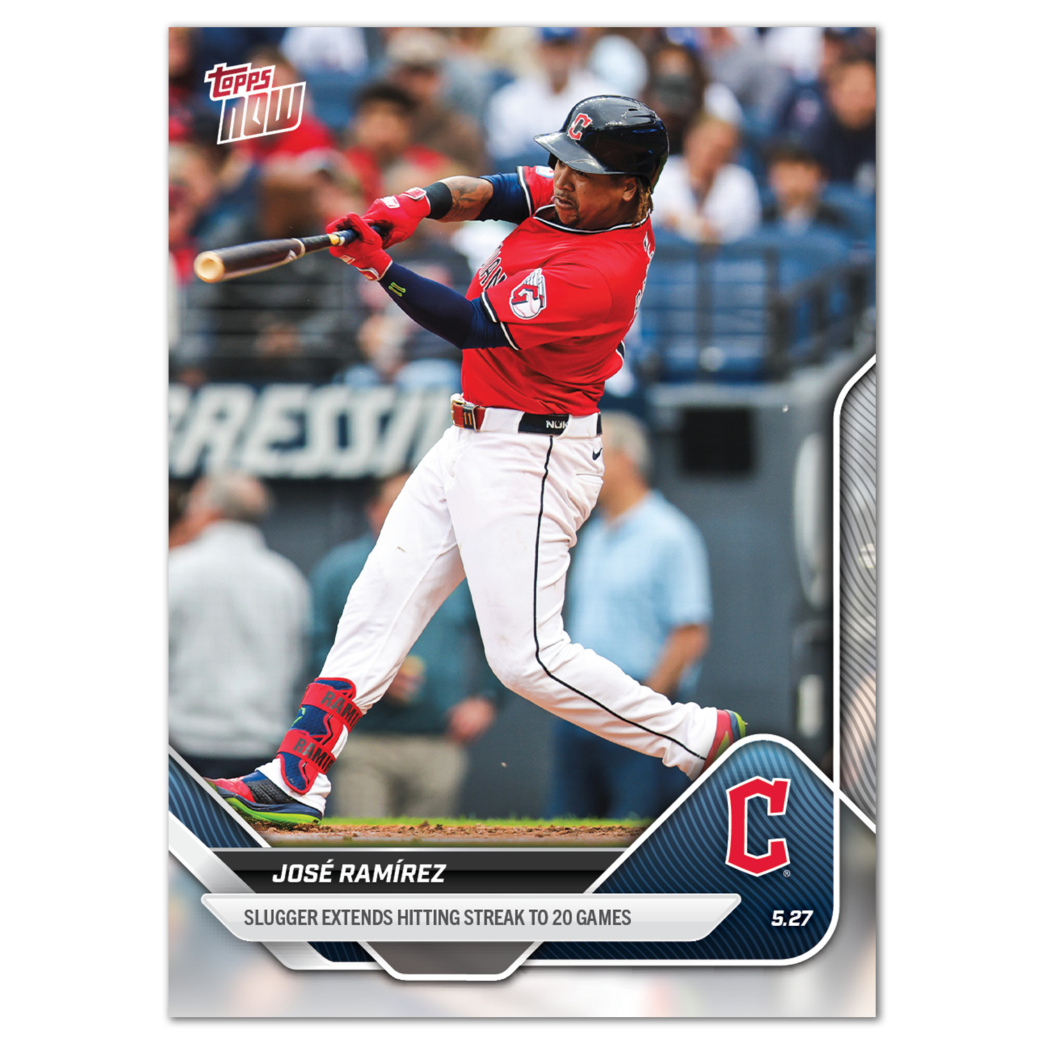 José Ramírez - 2025 MLB Topps NOW - Card 222 - PR: 512