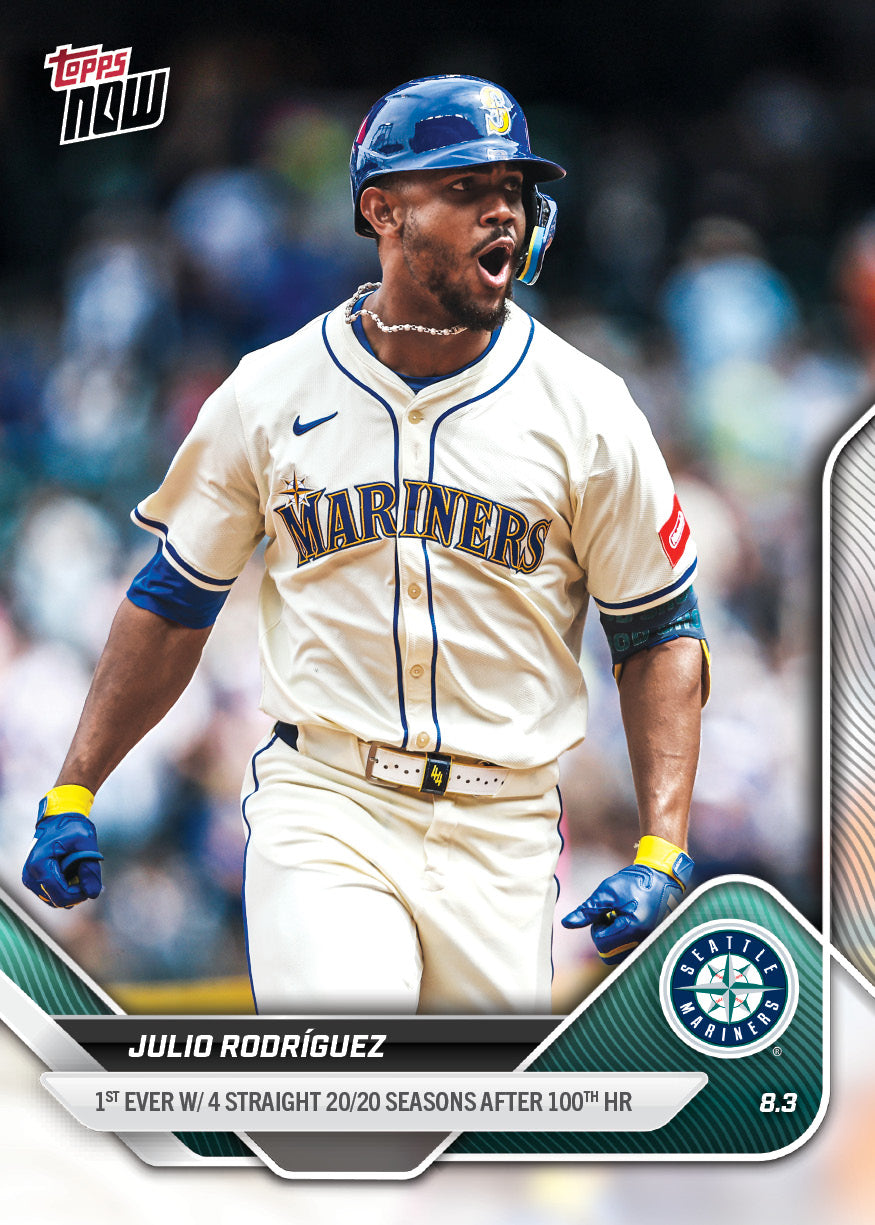 Julio Rodríguez - 2025 MLB Topps NOW - Card 513 - PR: 2228