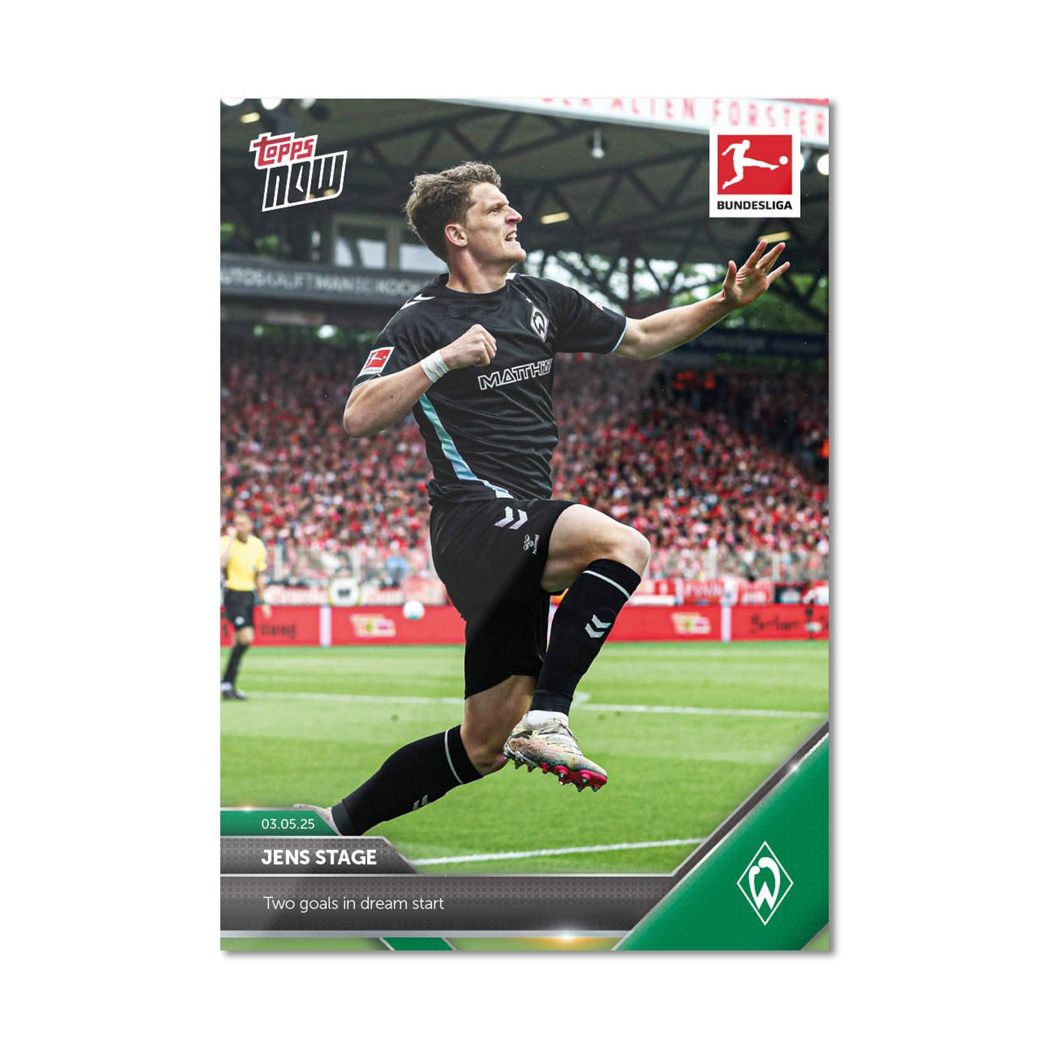 Jens Stage - 2024-25 Bundesliga Topps NOW - Card 179 - PR: 67