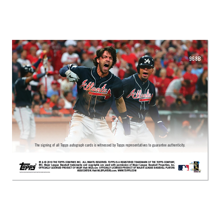 On-Card Auto # to 25 - Dansby Swanson - MLB TOPPS NOW Card 968B - Image 2