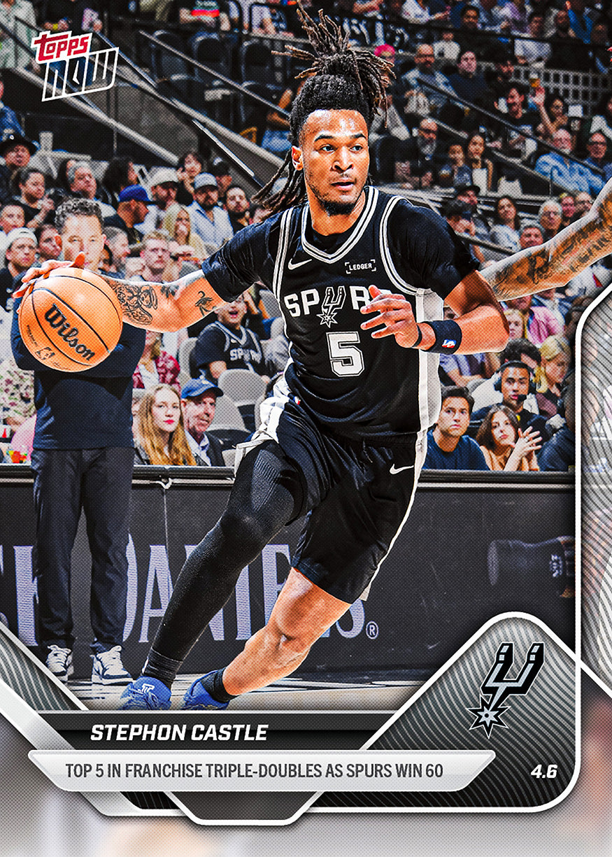 Stephon Castle - 2025-26 NBA Topps NOW - Card 246 - PR: 787