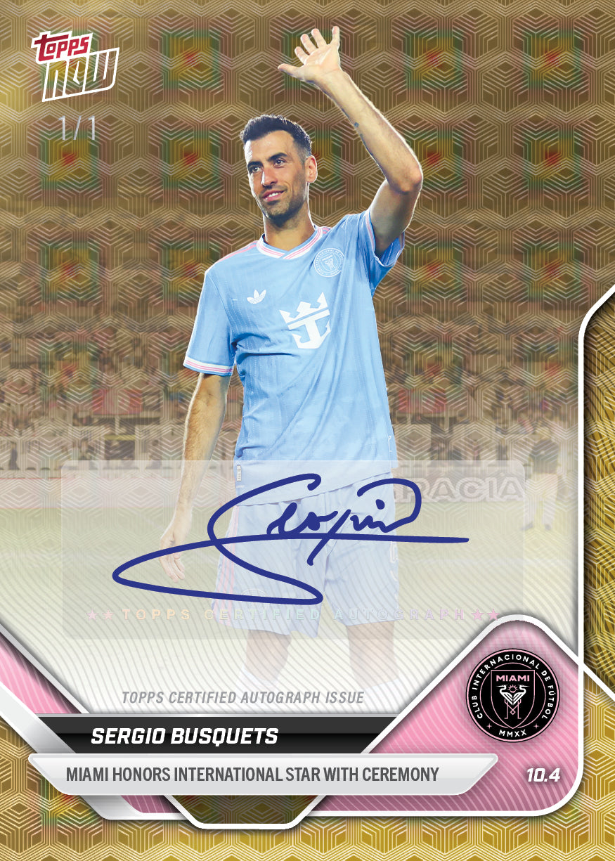 Sergio Busquets - 2025 MLS Topps NOW - Card 106 - PR: 427 - Image 2