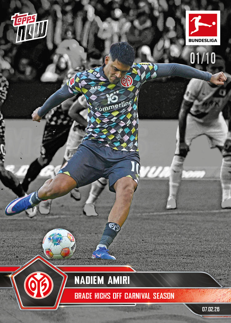 Nadiem Amiri - 2025-26 Bundesliga Topps NOW - Card 119 - PR: 139 - Image 4