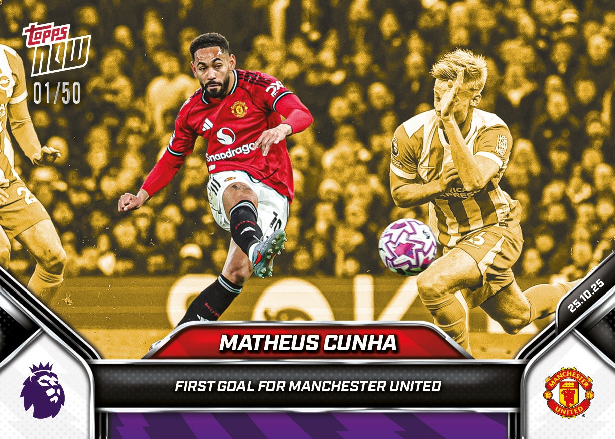 Matheus Cunha - 2025-26 Premier League Topps NOW - Card 40 - PR: 611 - Image 6