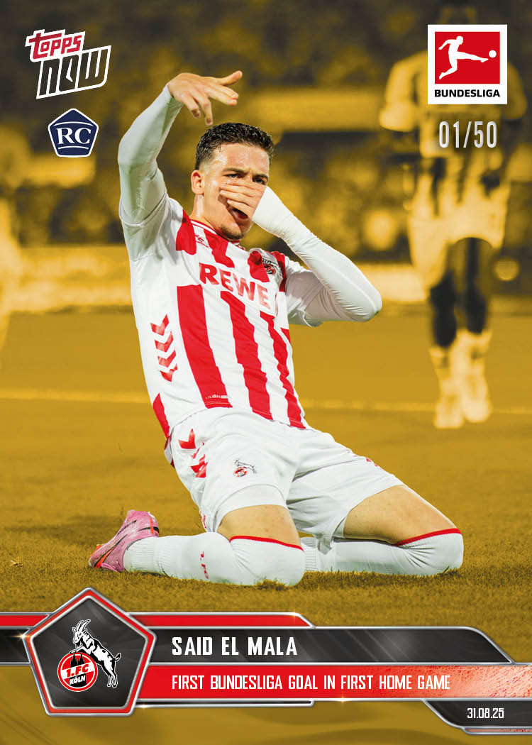 Said El Mala - 2025-26 Bundesliga Topps NOW - Card 15 - PR: 1212 - Image 6