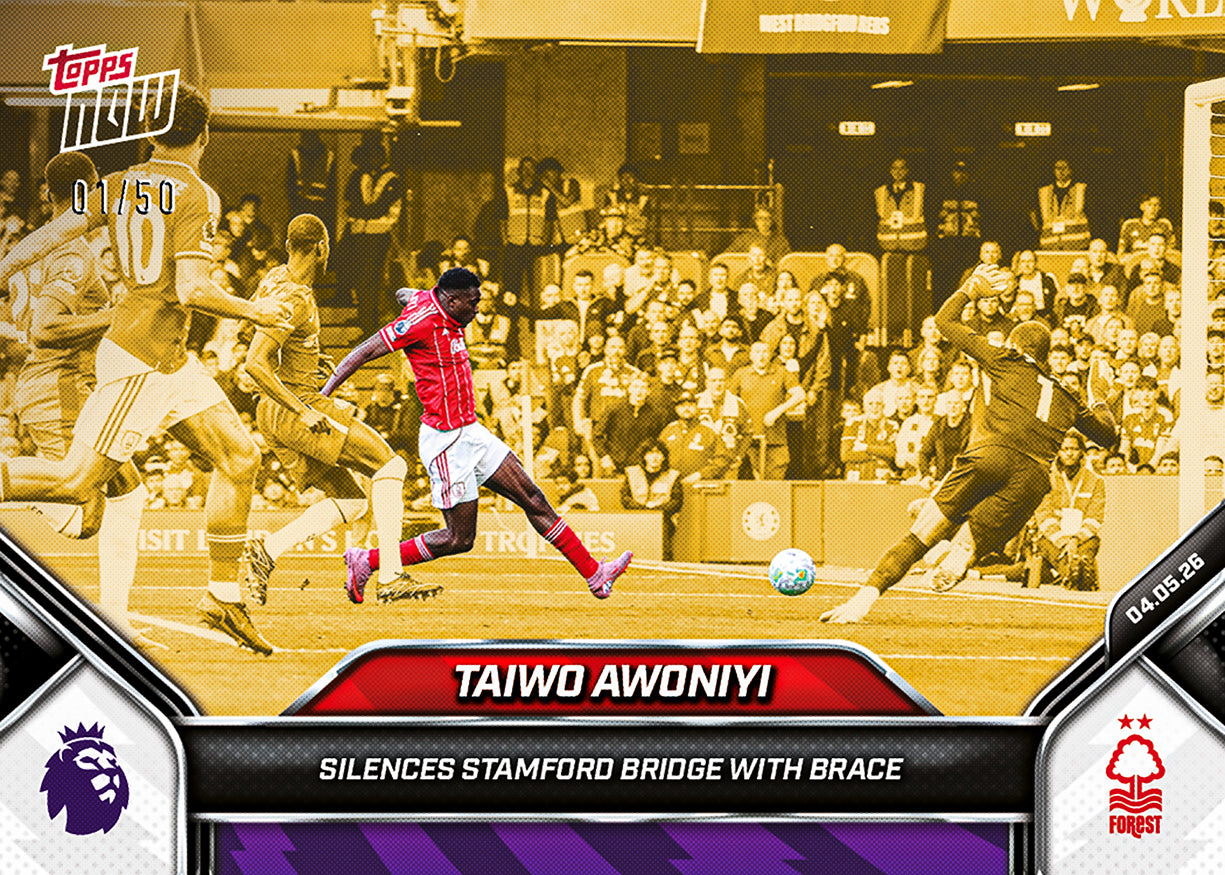 Taiwo Awoniyi - 2025-26 Premier League Topps NOW - Card 188 - PR: 132 - Image 6