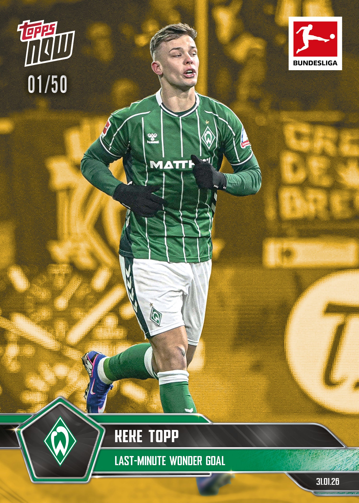 Keke Topp - 2025-26 Bundesliga Topps NOW - Card 113 - PR: 267 - Image 6
