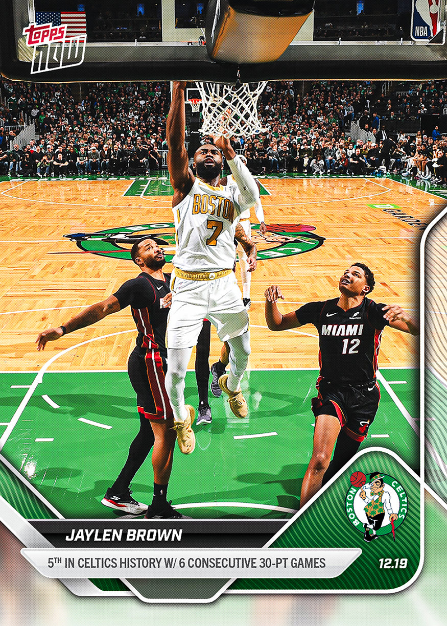 Jaylen Brown - 2025-26 NBA Topps NOW - Card 93 - PR: 464
